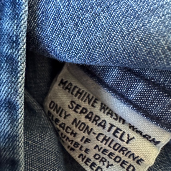 Faconnable Denim-Blue 100% Cotton Blouse in Size XL - Picture 7 of 10